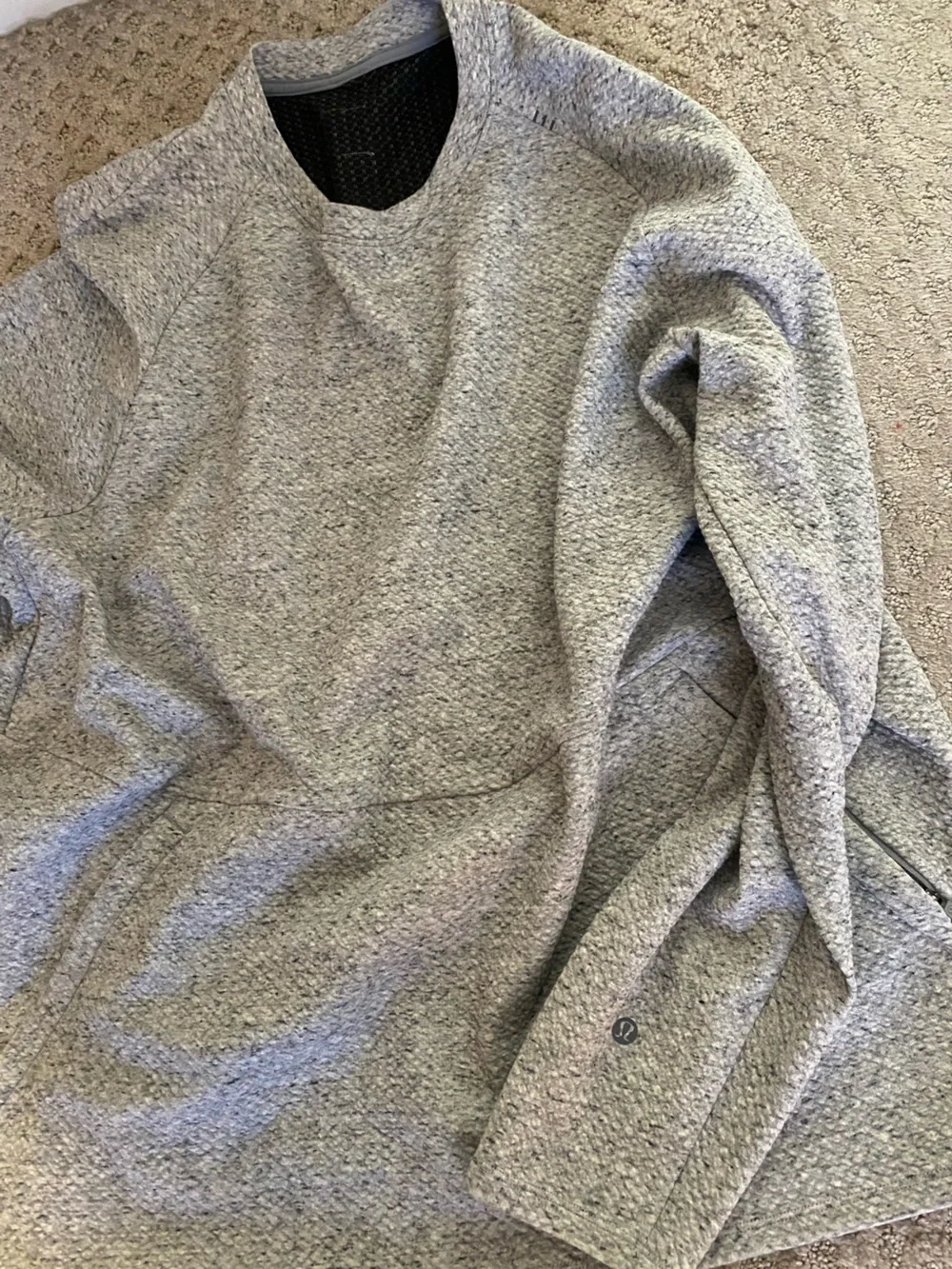 lululemon athletica Men's Heather Gray Crew Sweater